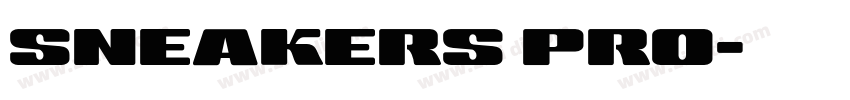 SNEAKERS PRO字体转换
